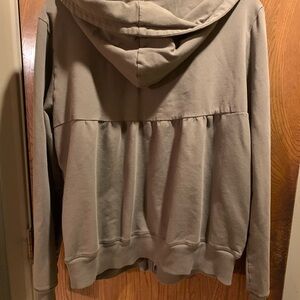 Daisy Fuentes Casual Olive Green Hooded Light weight jacket